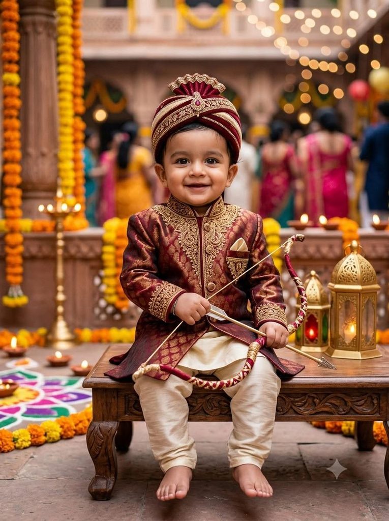 royal Dussehra prompt Gemini for baby boy