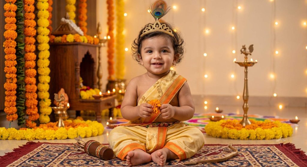little Ram Dussehra prompt Gemini baby boy