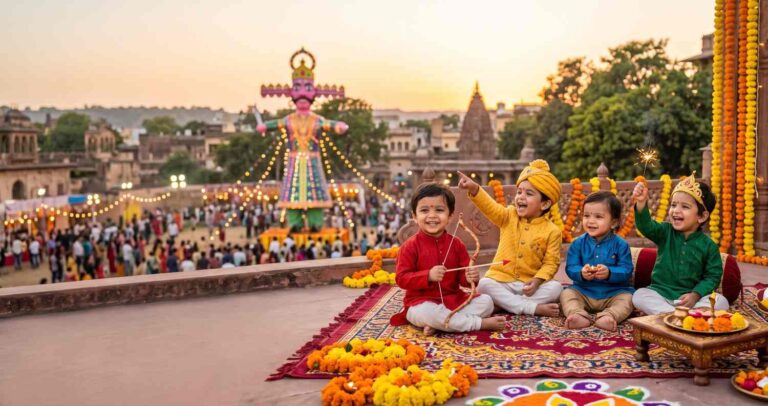 Dusshera Prompt Gemini for Baby Boy
